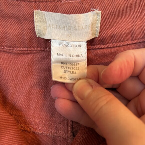 Altar'd States Women's Cargo Pants - Orange Rust Colored - Size Medium - Picture 5 of 11